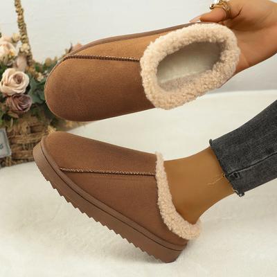 Haus Weiche Plüschpantoffeln Damen Haus Baumwollschuhe Frau Winter Dicke Sohle Rutschfeste Pantoffeln Große Größen Warm Paare Clogs Damen