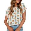 Summer Short Sleeve Round Neck Knitted Sweater