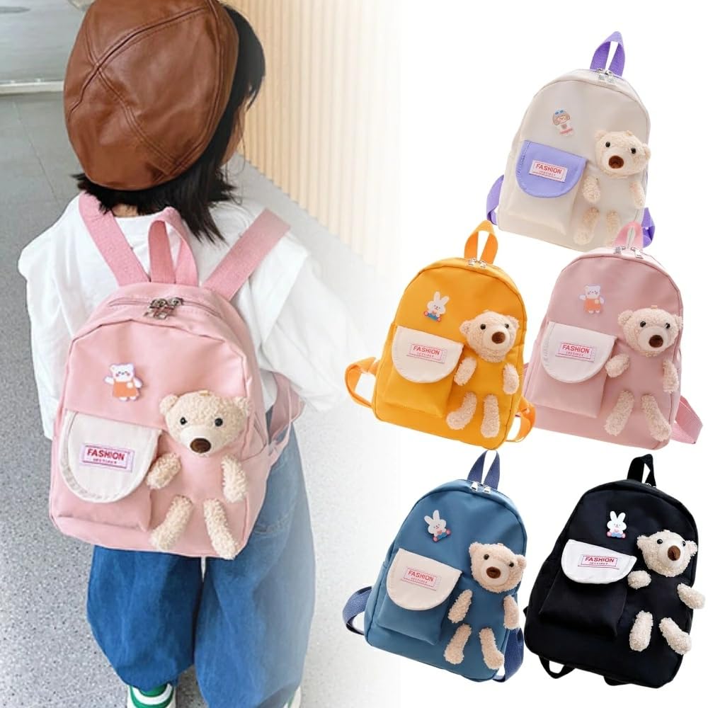 Liacoo Backpack for Christmas Popular and Stylish Backpack with Bear Perfect for Field and More Girls, Kids, Children, Gift, Design, School,