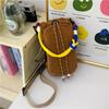 Women's Nylon Color Block One-Shoulder Crossbody Bag with Woven Lanyard, Lightweight and Stylish.