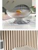 Elegant Ins-Style Fruit Bowl with Drainer - High-Footed Plate for Living Room Snacks and Fruits