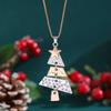 Splicing Together Christmas Tree Earrings For Women Trendy Statement Star Earring Year Holiday Jewelry Female Gifts