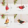Multicolor Christmas Hanging Decorations Iron Art Cartoon Angel Girl Drop Ornament Retro Xmas Tree Embellishment