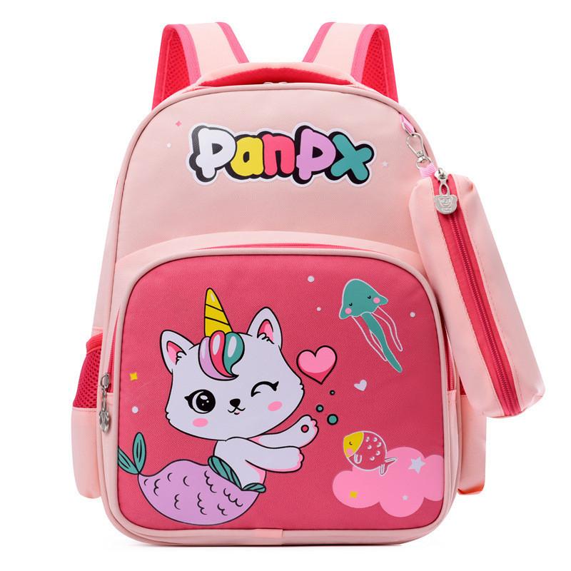 

Adorable Unicorn Design Kids Backpack Cute Preschool Bag For Boys And Girls Oxford Fabric Pink