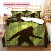 Bigfoot Pattern Bedding Home Decoration Birthday & Festival Gift (1 * duvet cover + 2 * pillowcase, without core)