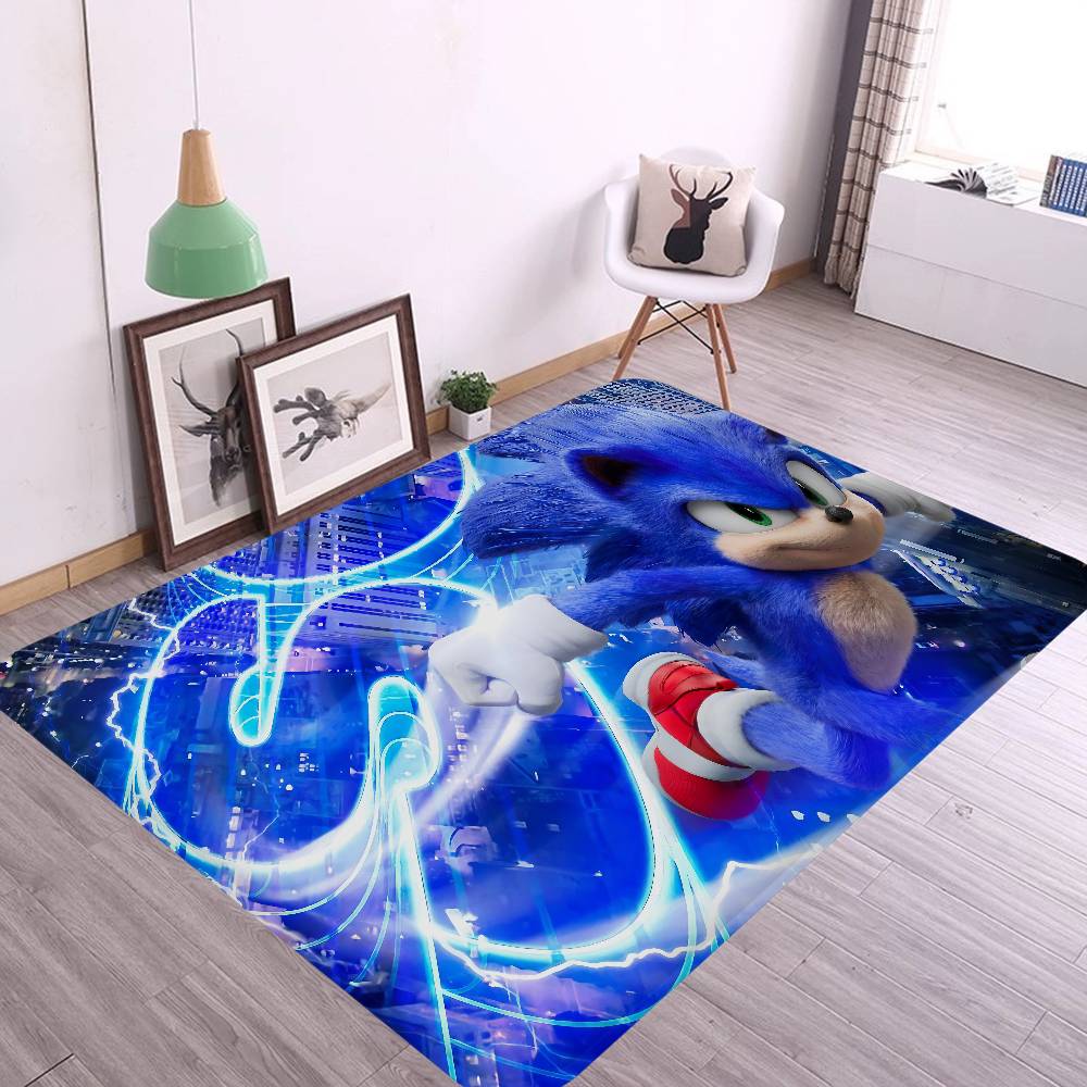 Game S-Sonic Movie Floor Mat Rectangle Anti-slip Home Soft Badmat Front Door Indoor Outdoor Mat Welcome Doormat