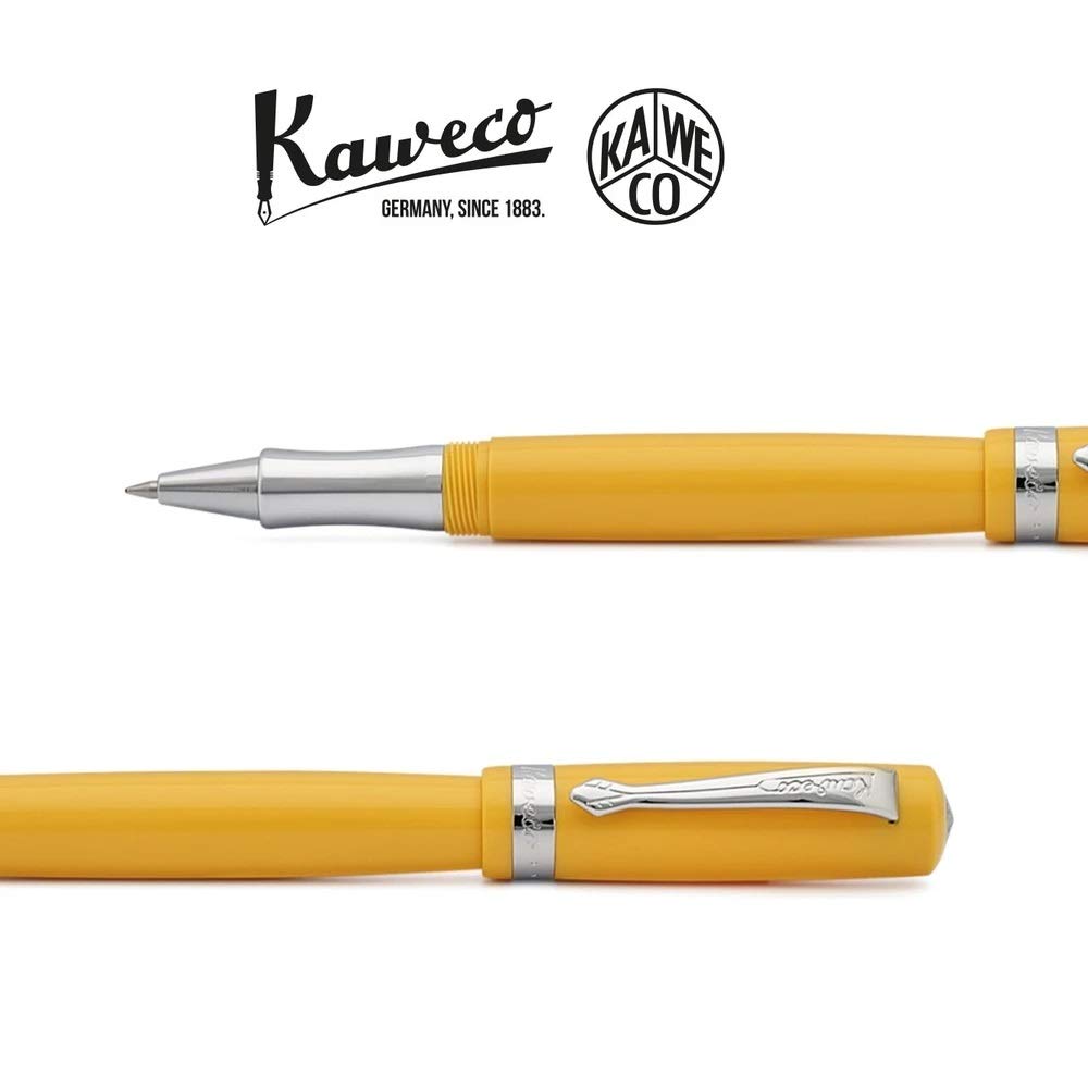 KAWECO Student Yellow Ballpoint Pen Officially Imported Water-Based (STRB-YW) -