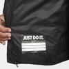 Nike Kurtka puchowa z dużym nadrukiem logo na piersi i stójką, długi rękaw, kurtki dziecięce, czarna NY2342016GS-002