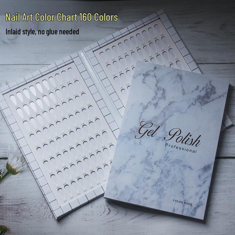 Nail Polish Display Board: Acrylic Gel Color Chart Album