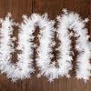 2M Christmas Snowflake Tinsel Garland Xmas Tree Decoration Christmas PlasticTwist Garland Ceiling Hanging New Year Party Decor