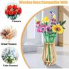 A Top Quality DIY Wooden Stand for Lego Flowers - Roses Cherry Blossoms Sunflowers Tulips Daffodils Lotus Home Decorative Gift