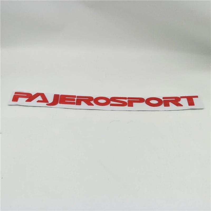 

Для Mits + ubishi Pajero Sport, эмблема на переднем капоте, логотип, табличка с буквами, наклейка на автомобиль красный