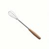Whisk with Solid Wood Handle, Kitchen Mini Stainless Steel Egg Beater, Milk Whipper Wire Whisk for Blending, Whisking, Beating, or Stirring