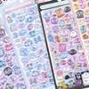 3D Fun Cartoon Relief Stickers DIY Bookkeeping Diary Animal Ocean Kawaii Stickers Relief Stickers Scrapbook DIY Diary Decoration