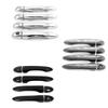Car Decoration Door Bowl Handle Cover For Fiat 500X 2015-2024 Cars Accessories Exterior Styling Carbon Fiber Chrome Silver Black