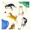 Kenema Tenugui Towel - Today's Shiba Inu - Chusen Dyed - Made in Japan - 100% Cotton - Approx. 35x90cm - 50281