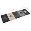 VidaXL Washable Kitchen Rug Stars 60x300 Cm