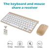 Cordless External Keyboard + Mouse Set Battery Powered Slim Keyboard 2.4G Automatic Pairing for Office PC Business Trip