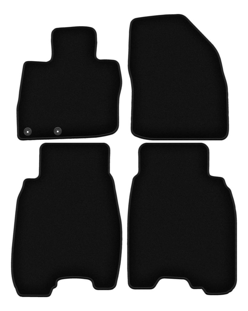 BASIC black velour floor mats for: Honda Civic VIII hatchback (2006-2012)