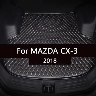 Estera de maletero de coche para MAZDA CX-3 2018, revestimiento de carga, alfombra, accesorios interiores