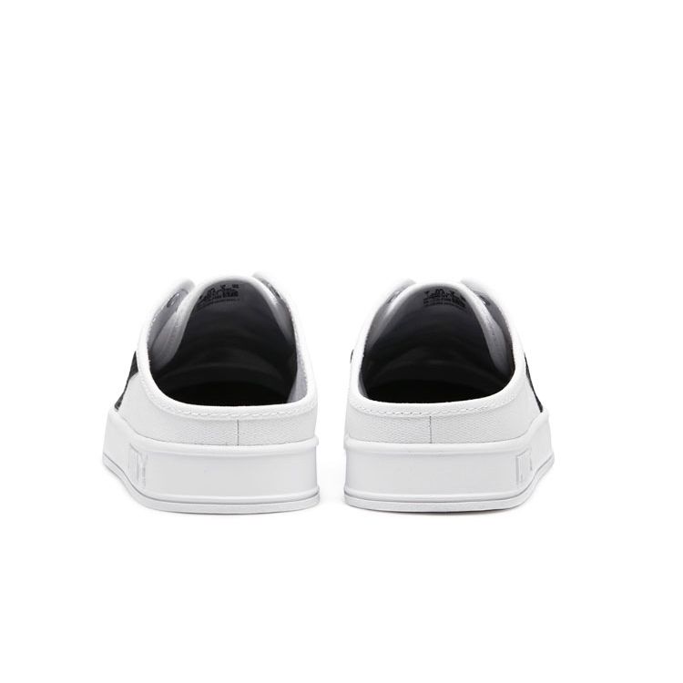 Puma Smash Slip-On Low-Top Sneakers Unisex Sneakers White Black 309680-01