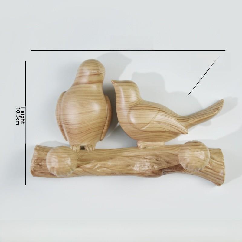 Sleek Bird Wall Hook Resin Organizer For Bathroom And Bedroom Storage Accessory