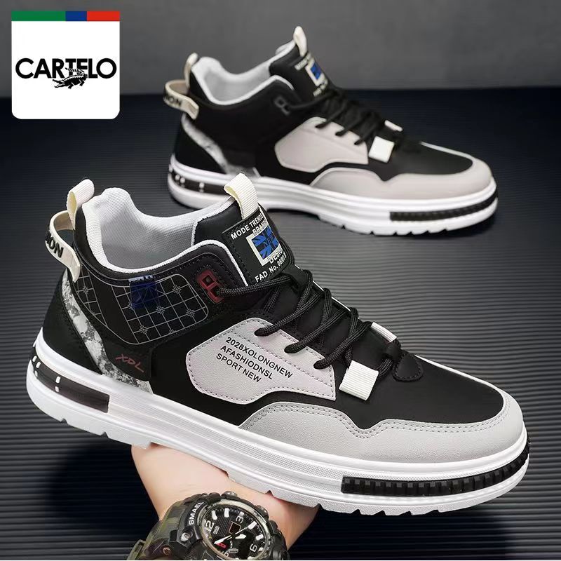 

Мужская обувь, легкие и универсальные повседневные высокие кроссовки, нескользящая и износостойкая рабочая обувь 44 чёрный