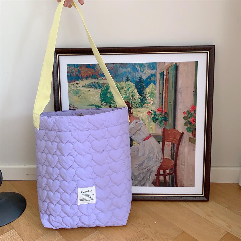 

інс нова контрастного кольору сумка через плече студентська жіноча практична великої місткості сумка для мами стьобана сумка через плече жіноча