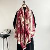 New warm women's scarf, elegant thickened scarf in autumn and winter, dual-purpose shawl, and a cold scarf for elders