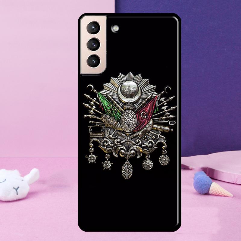 Ottoman Empire Coat Of Arms Phone Case For Samsung Galaxy S25 S24 Ultra S9 S10 S20 S21 S22 Plus S23 FE S24 FE Cover