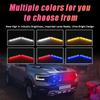 8 In 1 LED Emergency Strobe Lights Police Hazard Signal lights 12V Wireless Remote Car Grille Flash Light Bar for Cars Truck Van
