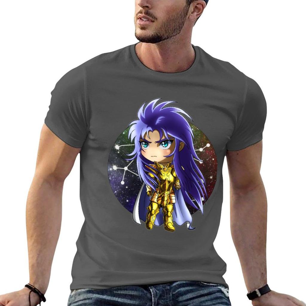 Chibi  Gemini Saga Tshirt Street Style Casual Tee Shirt
