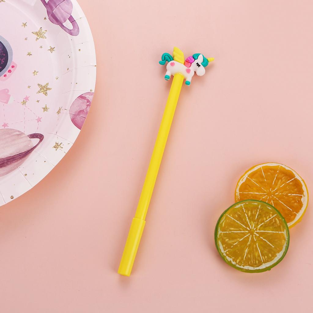 1Pc Unicorn Cartoon Pony Pen Back To School Season Gift Suitable for Office Work, Writing, Diaries, Signatures, and Student Classroom Prizes Party G
