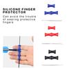 Bowstring Finger Savers Soft Silicone Archery Fingers Protectors Shooting Finger Savers for Outdoor Shooting