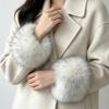 Raccoon Fur Cuff Imitation Fur Wrist Guard Detachable Sleeve Cover