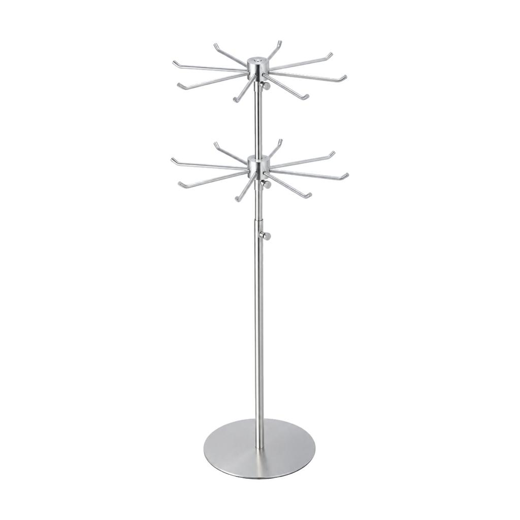 Rotating Jewelry Display Stand Sturdy Necklace Tree Stable for Boutiques
