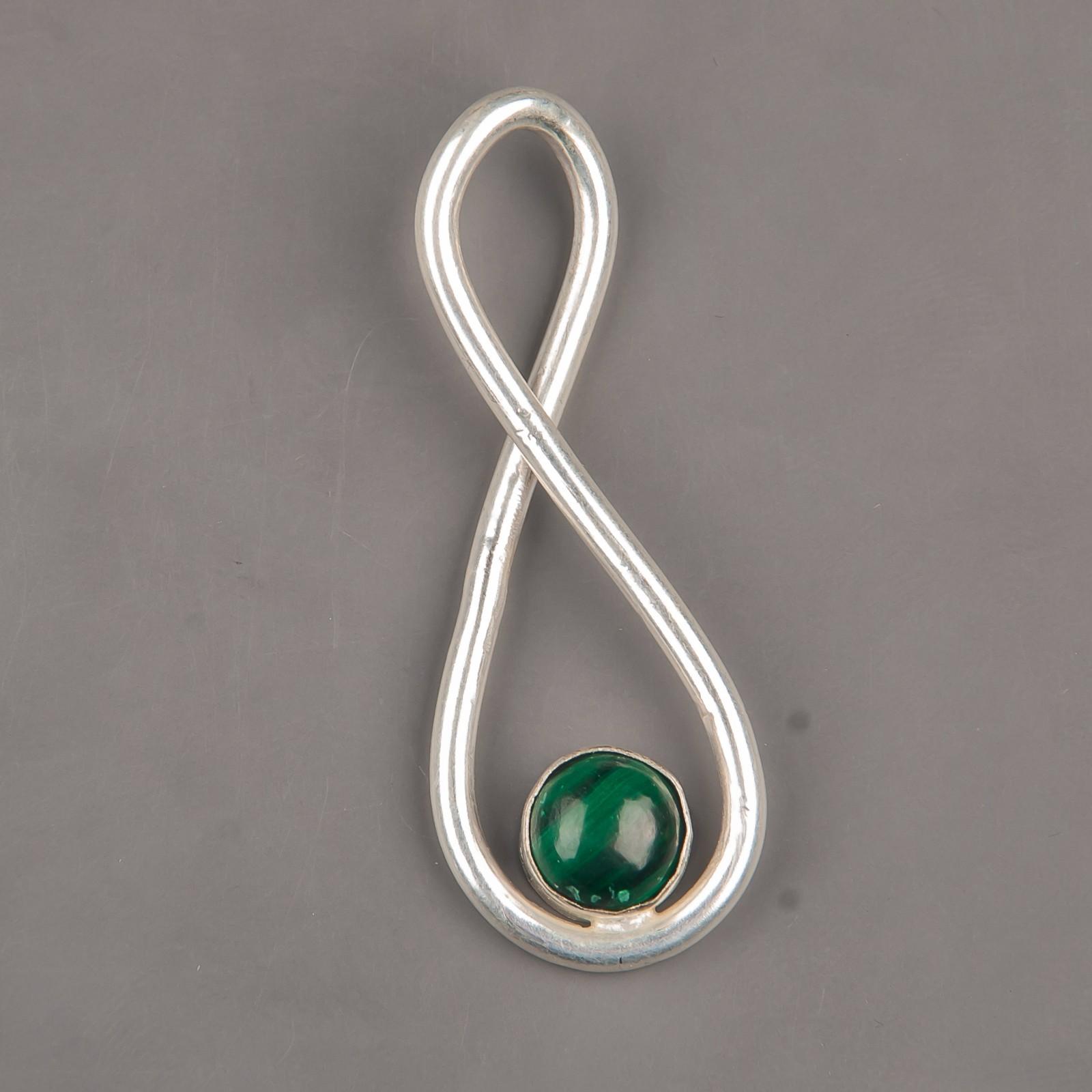 

Натуральный Малахит Драгоценный Камень 925 Стерлинговое Серебро Ювелирные Изделия Подвеска Ручной Работы 1.66 PP-20-14