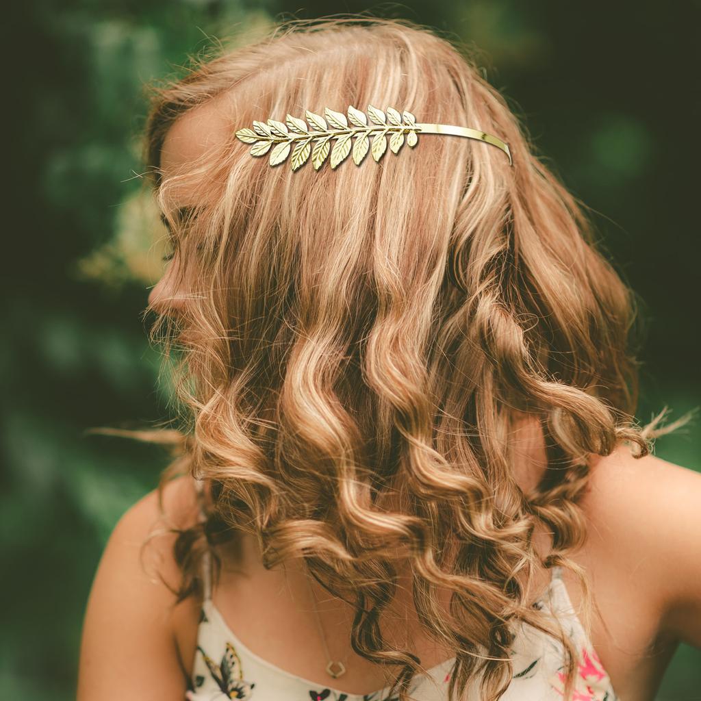 Roman Leaf Branch Dainty Hair Crown Tiara Greek Goddess Alice Heabdband For Women Head Dress Boho Bridal Bride Wedding Jewelry