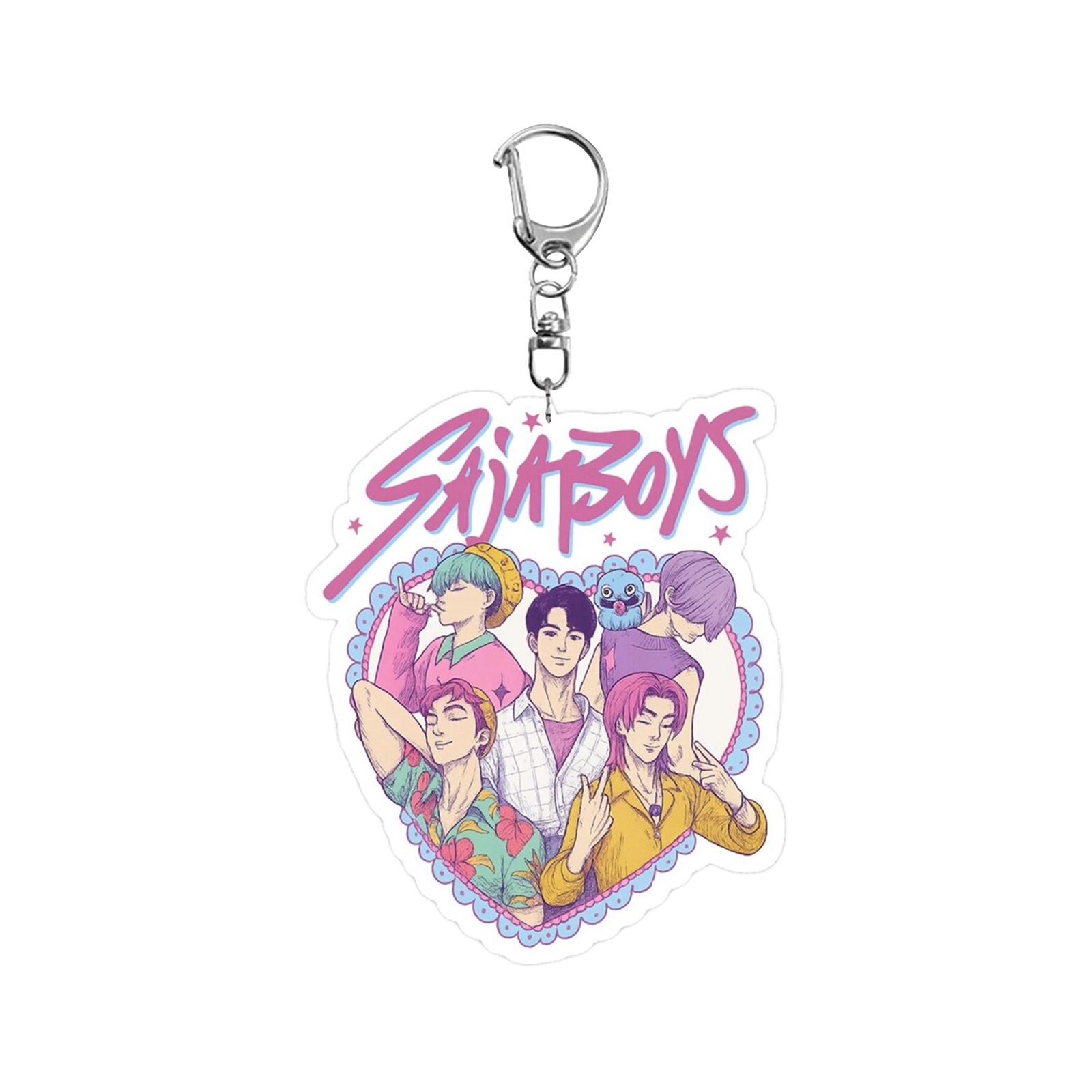 

2D Плоский, Акриловый Мультяшный Брелок, Можно Повесить на Рюкзаки, Наплечные Сумки, Ключи, Милый Брелок, Украшение для Одежды. One Size