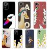 Coque de téléphone dessin animé mignonne d'oie pour Redmi Note 12 10 11 11T 7 8 8T 9 K40 Gaming 9A 9C Pro Plus Coque souple transparente