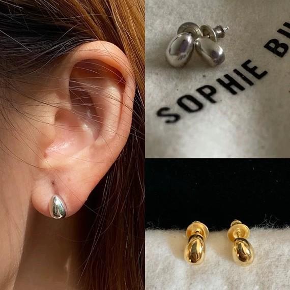 

Sophiebuhai Women s 925 Silver Egg Stud Earrings with Water Drop Design серебряный