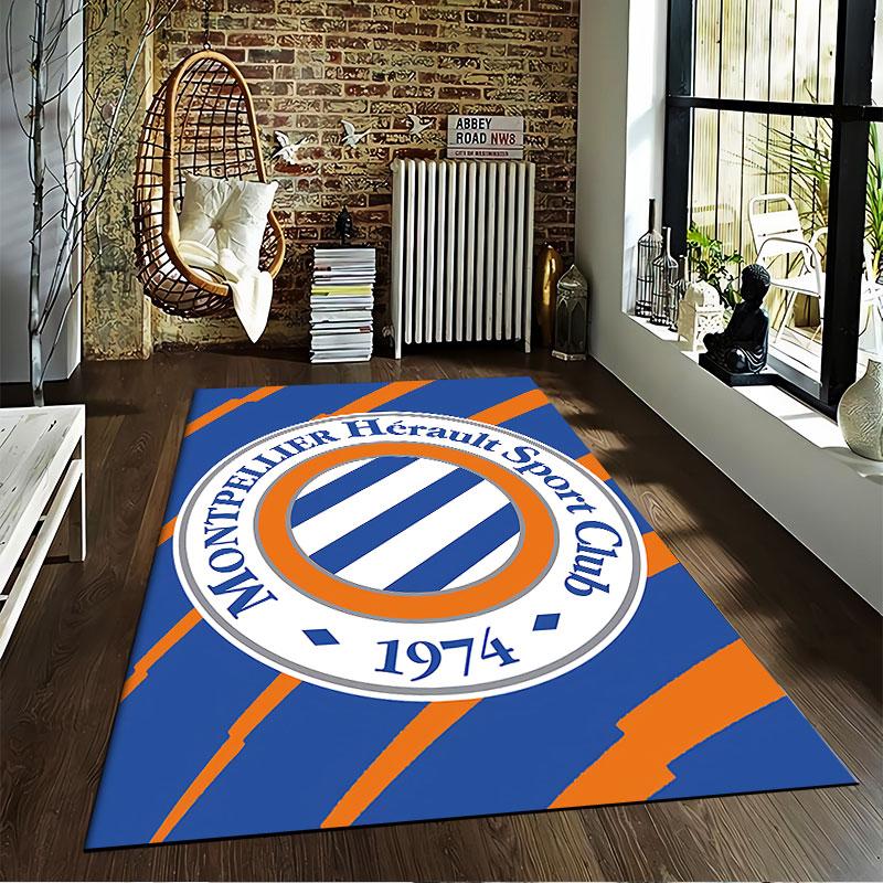 Montpellier 1974 Logo Carpet suitable as a non-slip mat for the living room or bedroom sofa