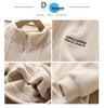Doppelseitiger Kapuzenpullover für Jungen aus australischem Fleece mit halbem Reißverschluss - Kollektion Winter 2025, Stehkragen, Langarm-Oberteil für mittleres und großes Kind