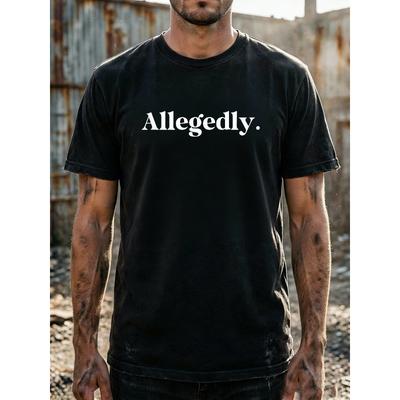 Men's Print T-Shirt Humor Casual Daily Wear Fits Trendy Who Favor Understated Playful Style T-shirt Lightweight and Comfortable Fabric