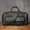 NZPJ Retro Men's Hand Luggage Bag Leather Travel Bag Top Layer Cowhide Large Capacity One Shoulder Messenger Bag Casual Laptop