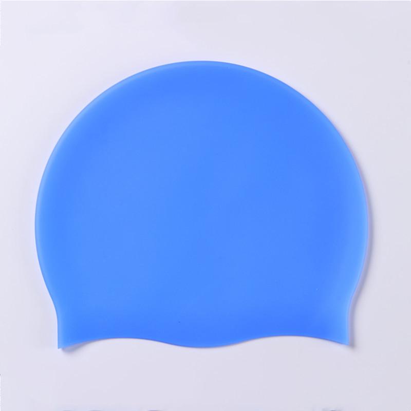 Silicone World Silikon-Badekappe für Herren und Damen, langes Haar, wasserfest, farbig, sportlich, hochelastisch, für Erwachsene, Schwimmbeckenhut, Taucherhut