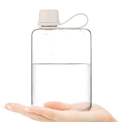 Z pryskyřice, která se používá i pro lékařské účely Láhev na vodu IOLOYU 500ml Tritanová láhev Tenká plochá láhev na vodu, která se vejde do tašky Průhledná plastová láhev na vodu
