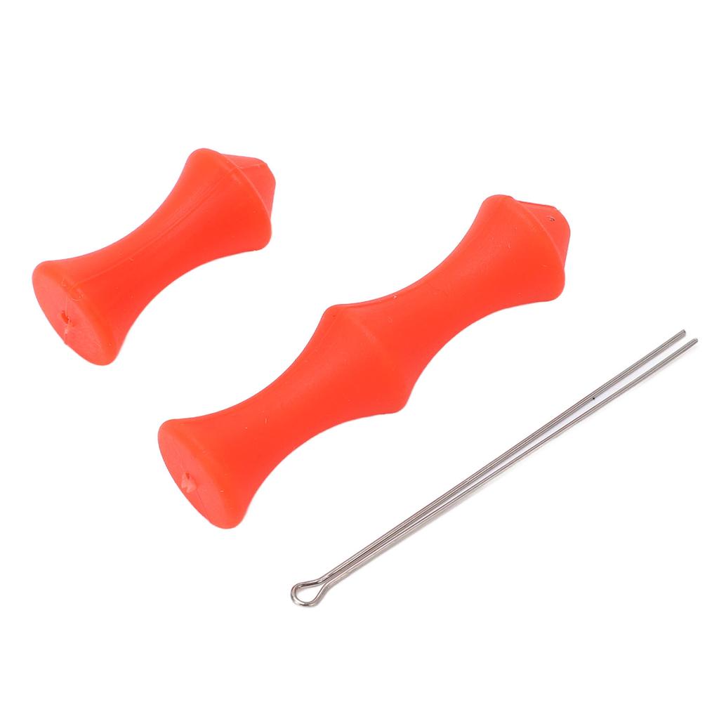 5 Sets Bowstring Tabs Guard Soft Silicone Archery Fingers Protector with Mounting Pin for Outdoor Shooting