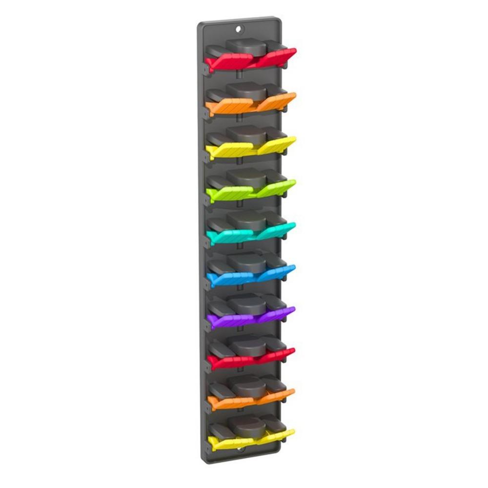 Built-In Spring Clips Hat Display Rack Strong Adhesive Multi-layer Baseball Caps Organizer Holds 10 Caps Sturdy Cap Hanger