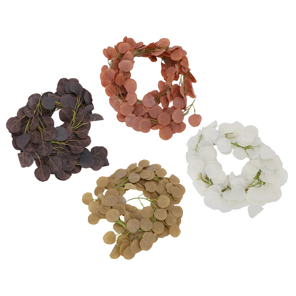 Fake Leaves Fabric Simulated Exquisite Greenery Eucalyptus Garland for Home Wedding